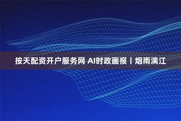 按天配资开户服务网 AI时政画报丨烟雨漓江