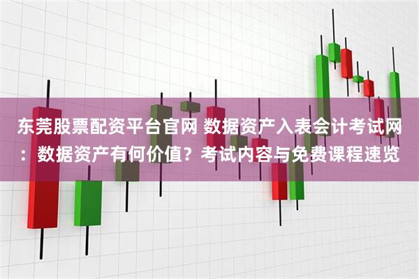 东莞股票配资平台官网 数据资产入表会计考试网：数据资产有何价值？考试内容与免费课程速览